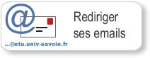 Comment faire rediriger les messages reçus sur son adresse électronique de l’Université (prenom.nom@etu.univ-savoie.fr) vers son adresse électronique personnelle (Free, Hotmail, Yahoo …) ? Comment faire rediriger les messages reçus sur son adresse électronique de l’Université (prenom.nom@etu.univ-savoie.fr) vers son adresse électronique personnelle (Free, Hotmail, Yahoo …) ?